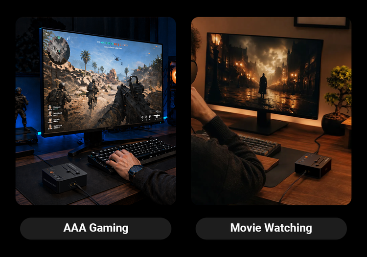 C3 used for AAA gaming and movie watching