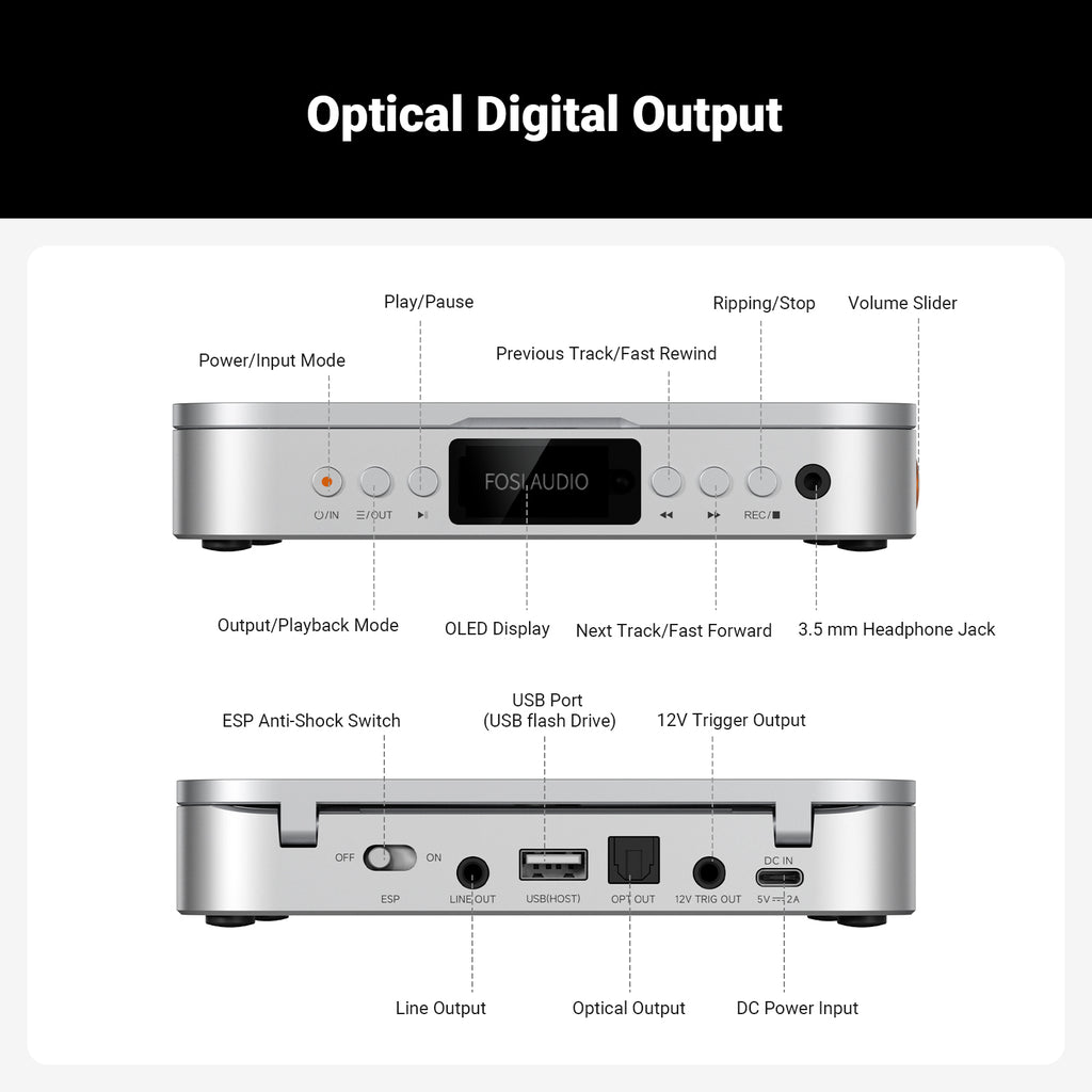 Fosi Audio Merak CD Player