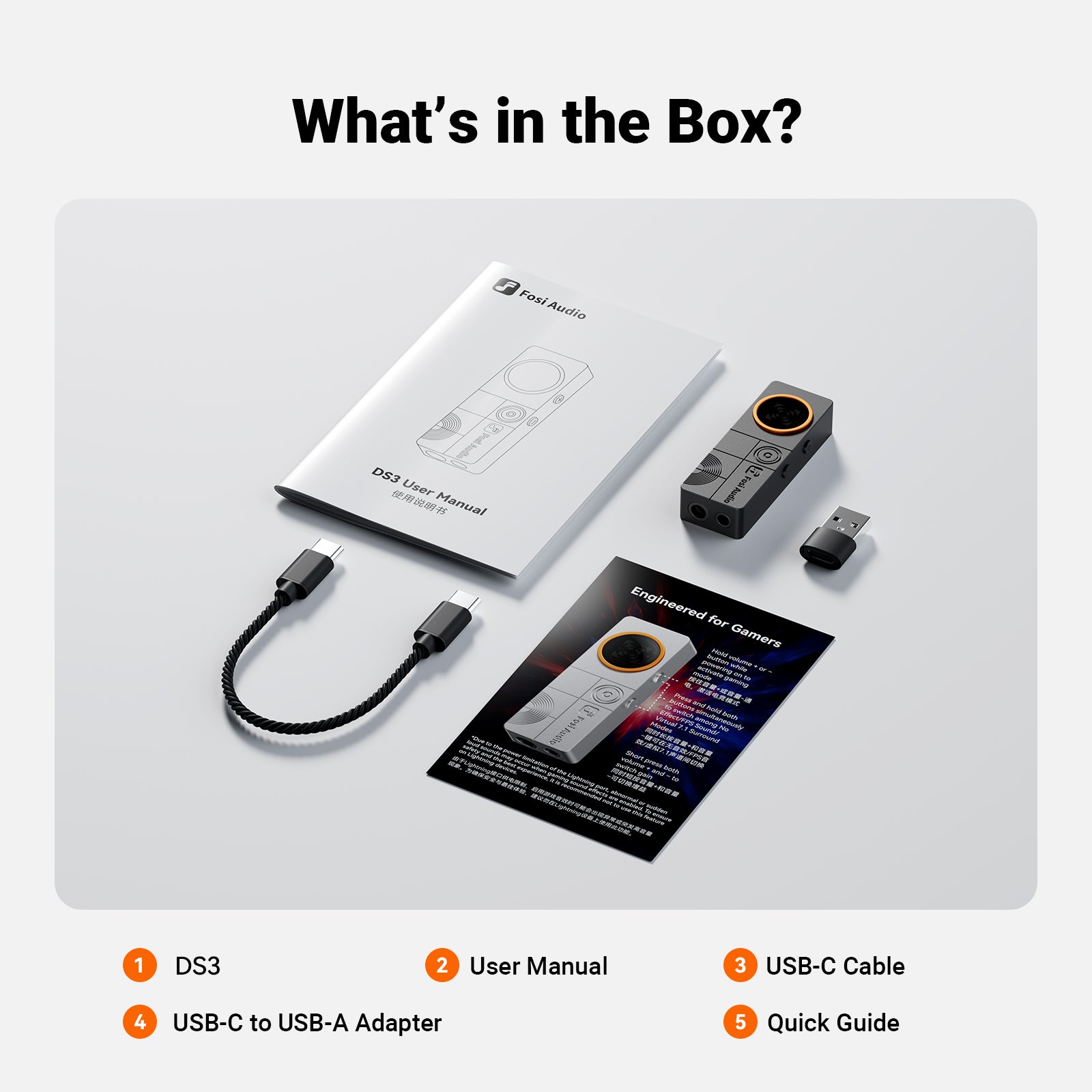 Fosi Audio DS3 Portable Dac Headphone Amp