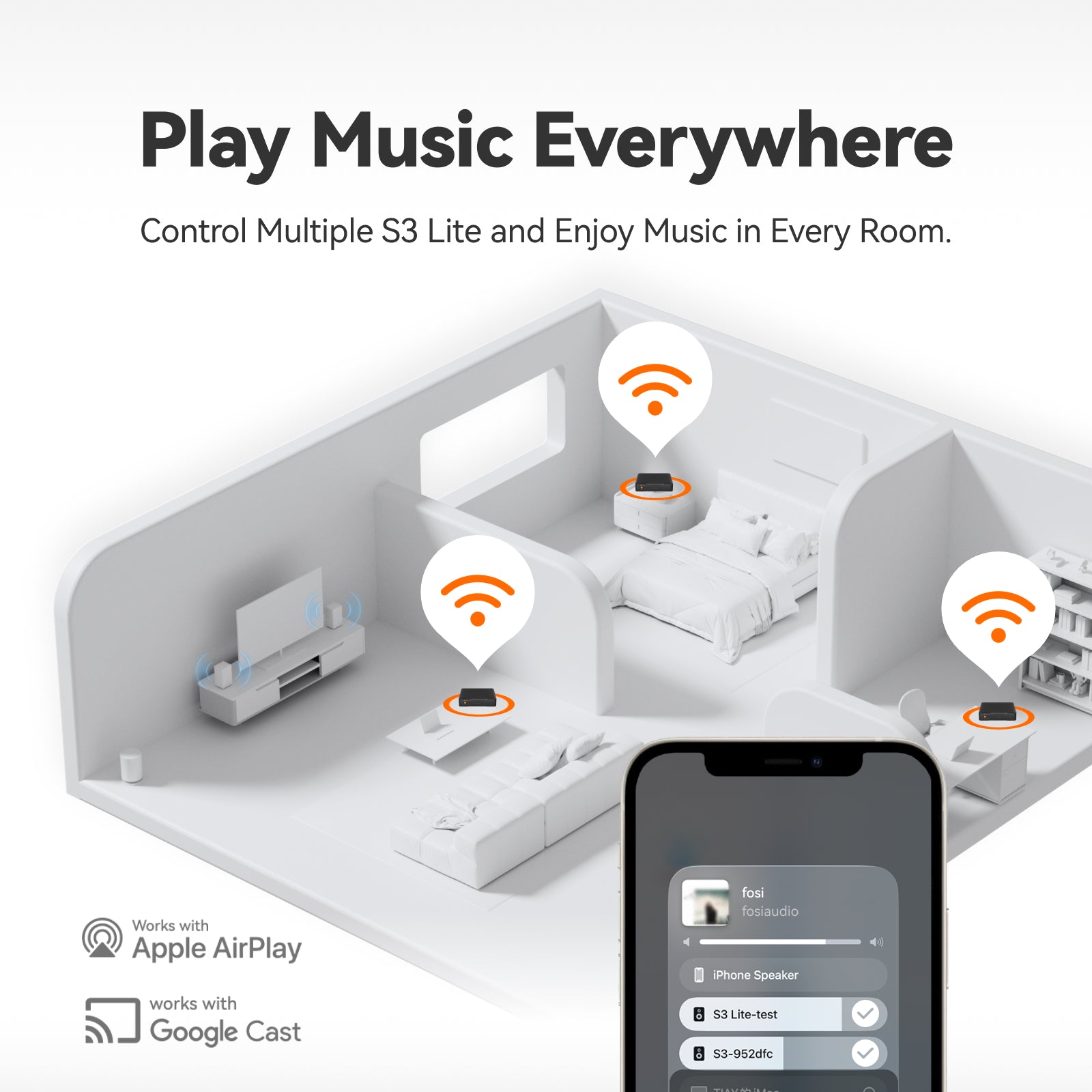 Fosi Audio S3 Lite HiFi Music Audio Streamer