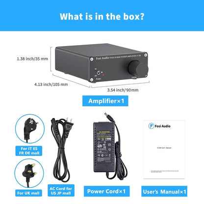 Fosi Audio V1.0 Mini Stereo Audio Amplifier