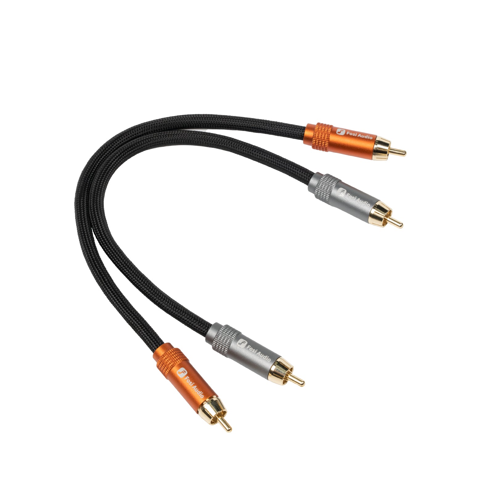 Fosi Audio Gold - Plated 2 RCA Male to 2 RCA Male Stereo Audio Cable for Home Theater Systems/Amplifier/Preamplifier - Fosi Audio