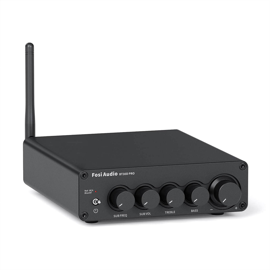 Fosi Audio BT30D PRO 165Wx2 +350W TPA3255 2.1 CH Bluetooth 5.0 Power Amplifier for Speaker Subwoofer
