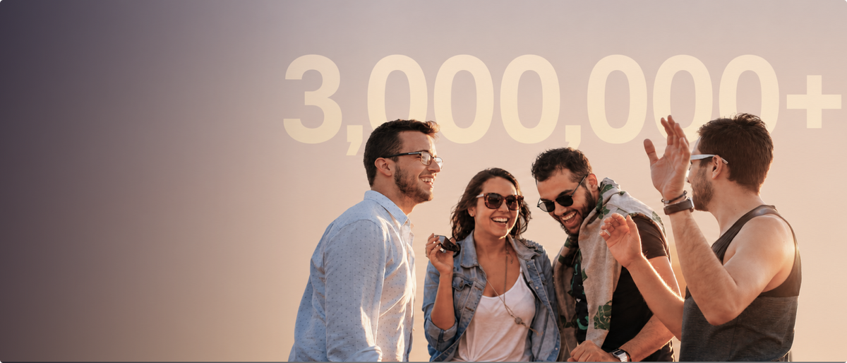 3M+ Users Worldwide