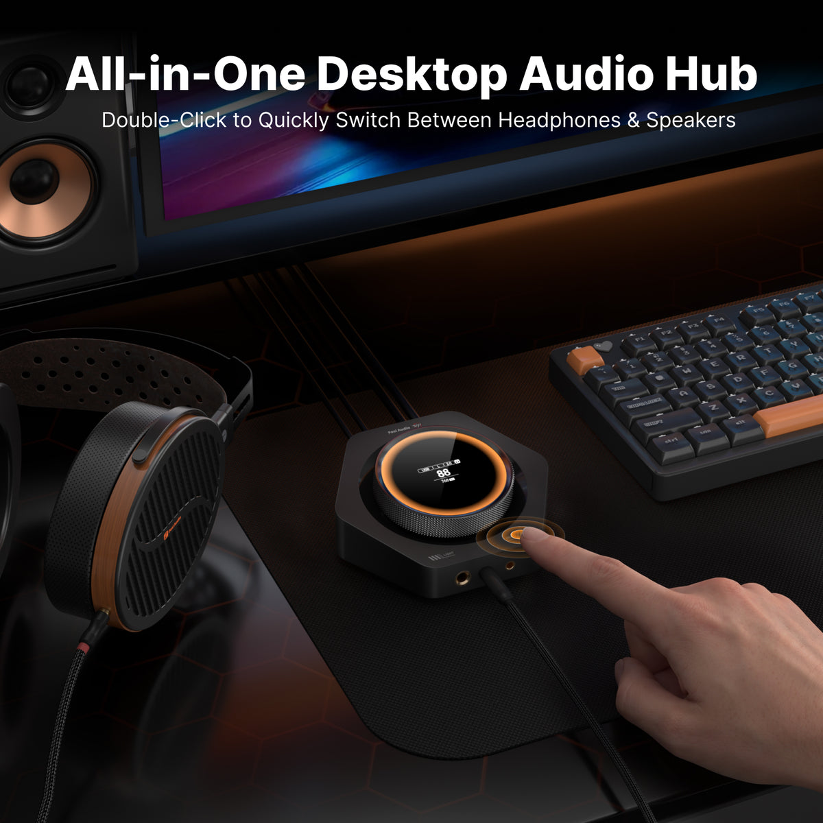 Fosi Audio ZH1 Smart-Tuned Fully Balanced Desktop DAC Amp