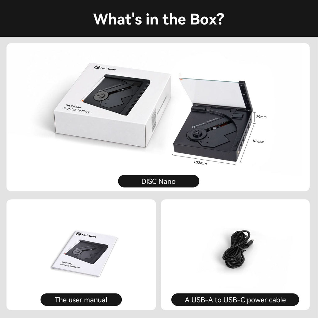 Fosi Audio DISC Nano CD Player