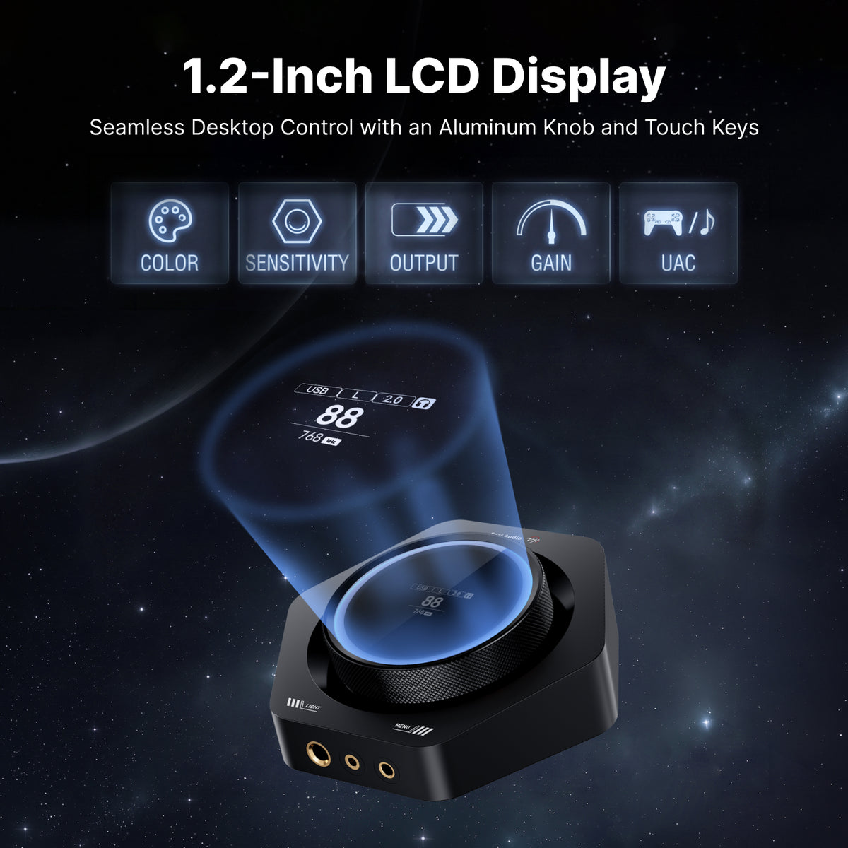 Fosi Audio ZH1 Smart-Tuned Fully Balanced Desktop DAC Amp