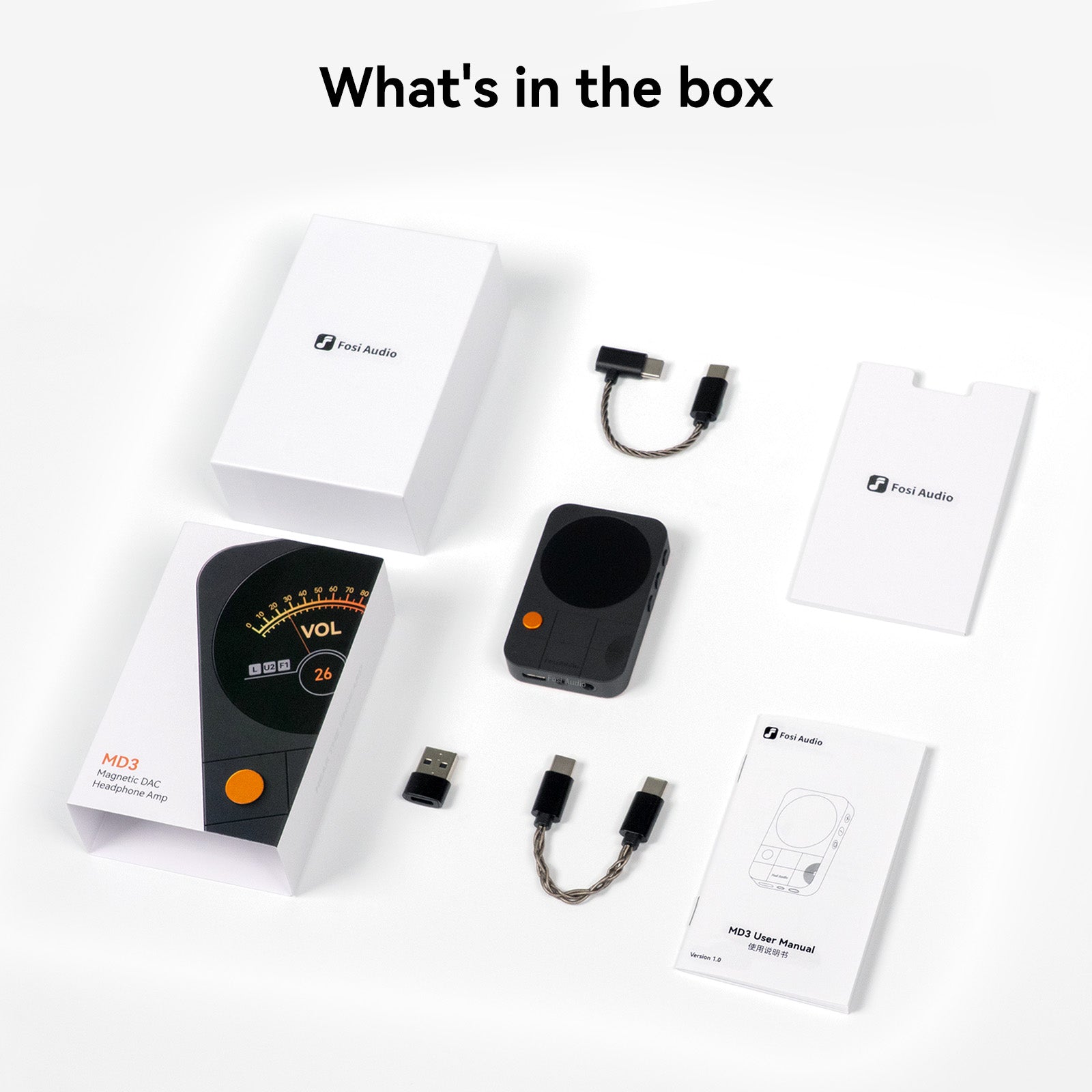 Fosi Audio MD3 MagDac Portable DAC & Headphone Amplifier | Pre-order Deposit