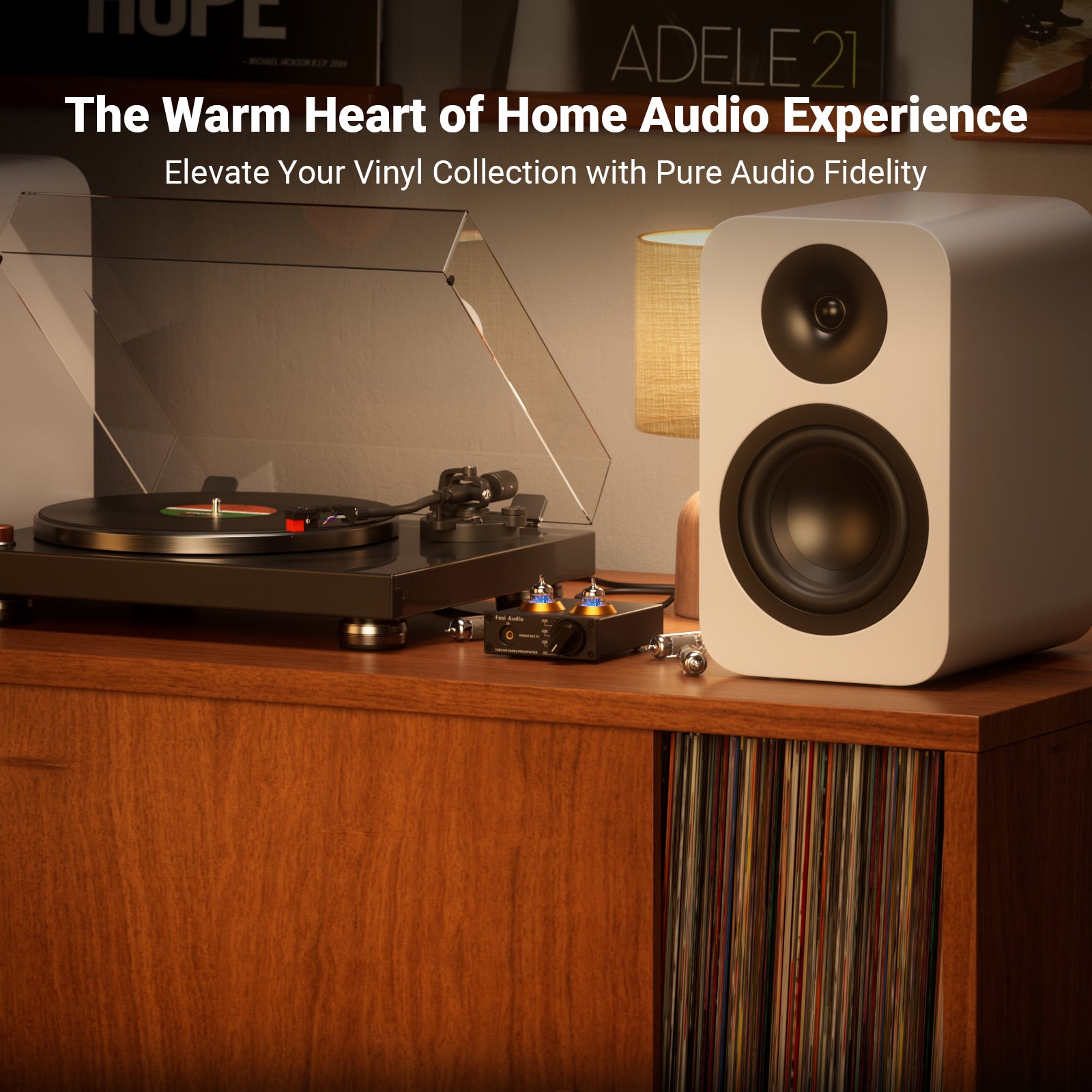Fosi Audio Box X2 MM Turntable Phono Preamplifier