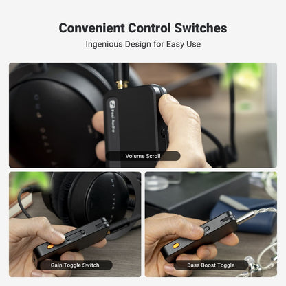 Fosi Audio N3 Portable Bluetooth Headphone Amplifier Receiver - Fosi Audio
