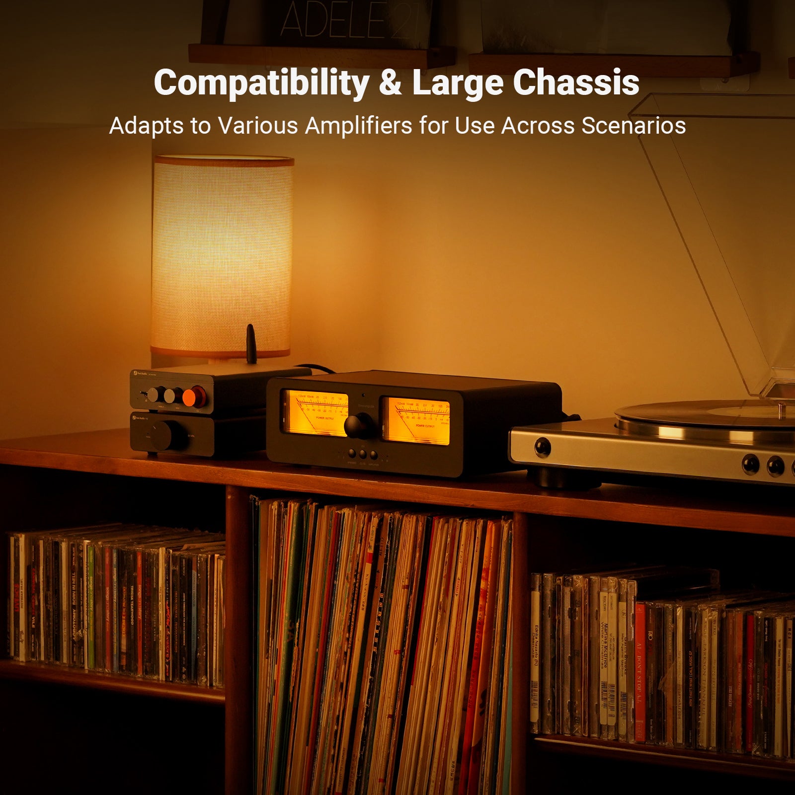 Onwung LC30 VU Meter Amplifier Speaker Selector