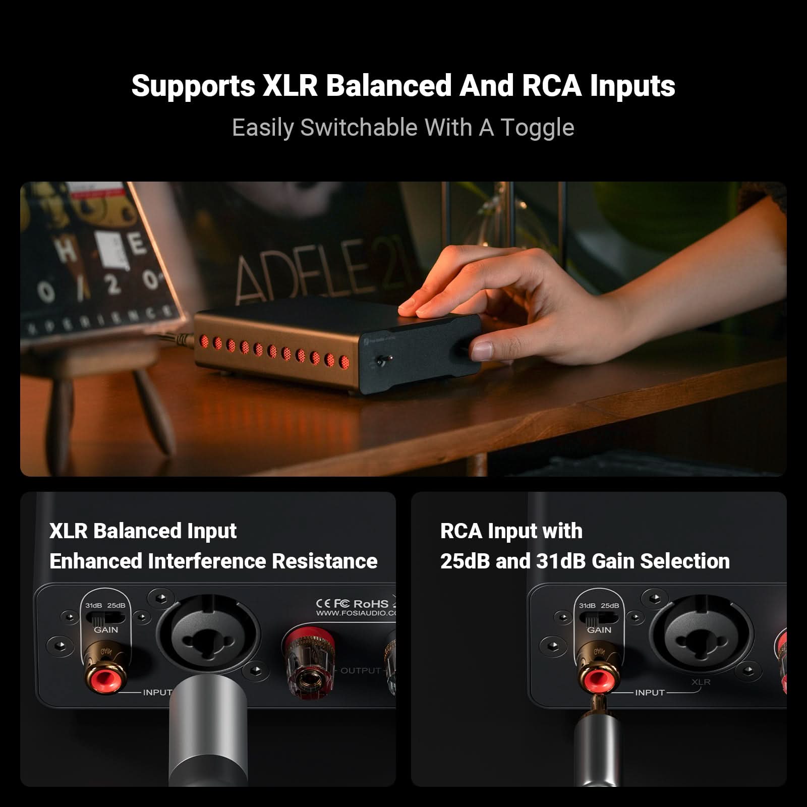 Fosi Audio V3 Mono Power Amplifier