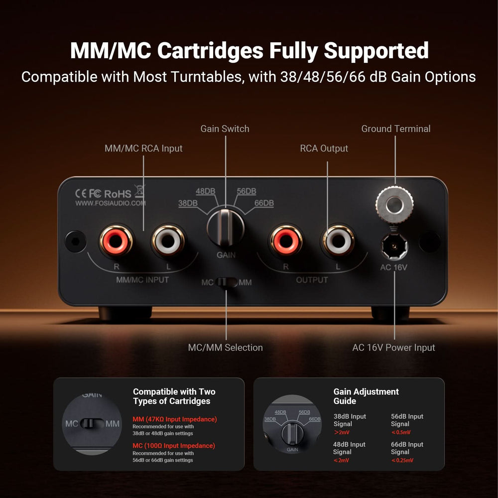 Modulation Box X5 Fosi Audio Box X5 Phono Preamplifier