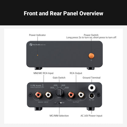 Fosi Audio Box X5 Phono Preamplifer