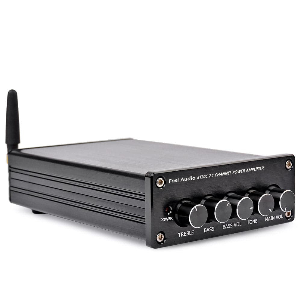 Fosi Audio BT30C Bluetooth 4.2 HiFi Stereo 200W 2.1 Channel Power Amplifier