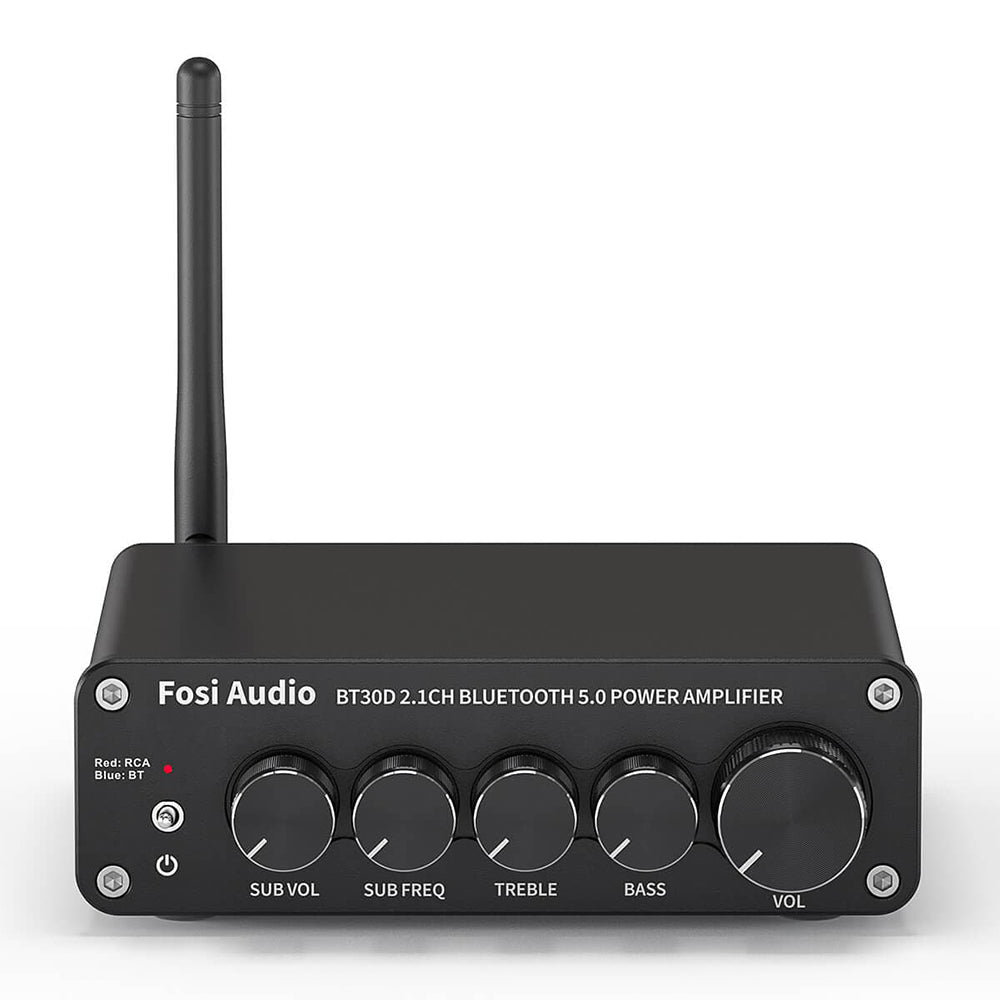 Fosi Audio BT30D Bluetooth 5.0 2.1 Channel Power Amplifier with Bass & Treble Control