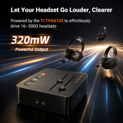 Fosi Audio StepSense C3 Gaming Audio DAC & Headphone Amp