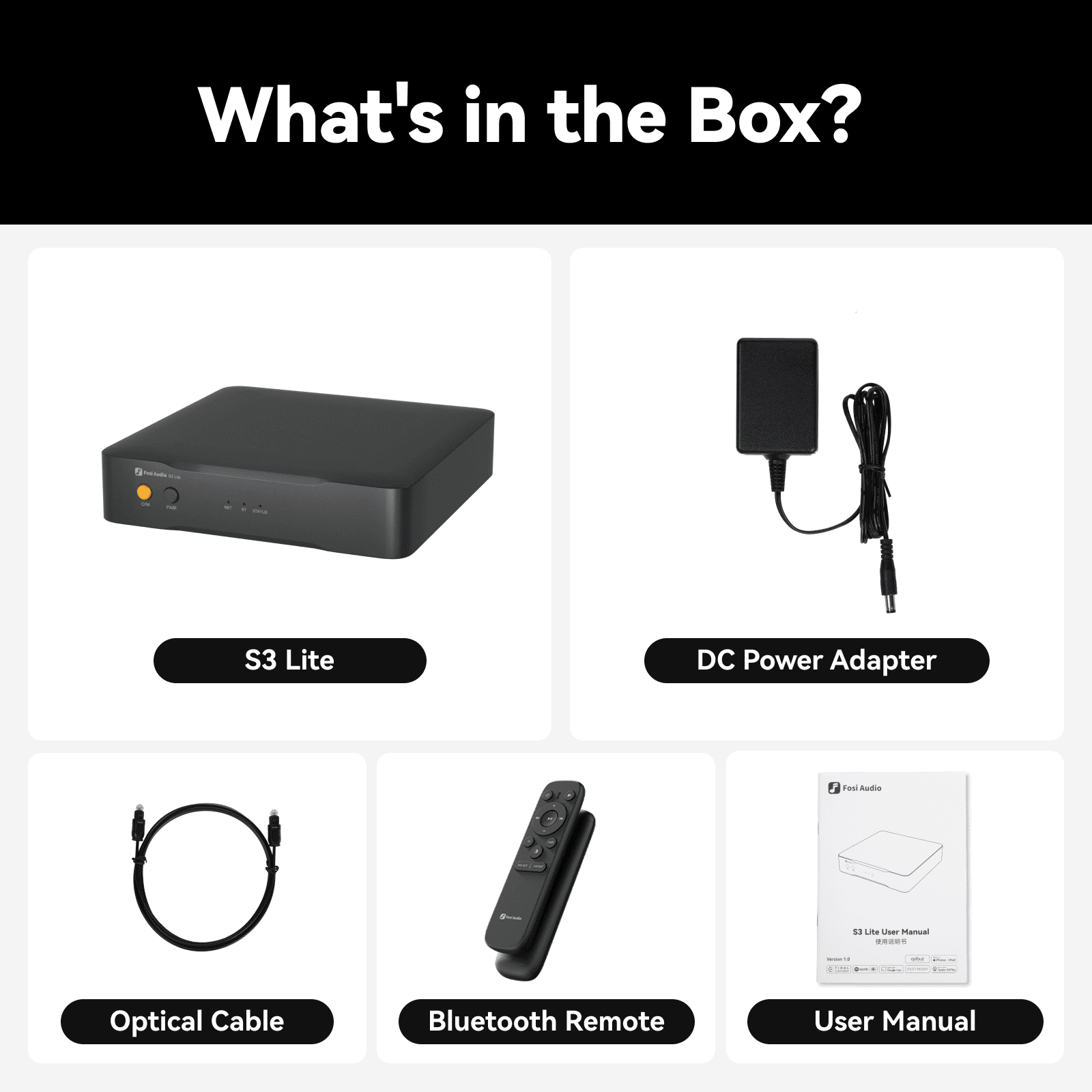 Fosi Audio S3 Lite HiFi Music Audio Streamer