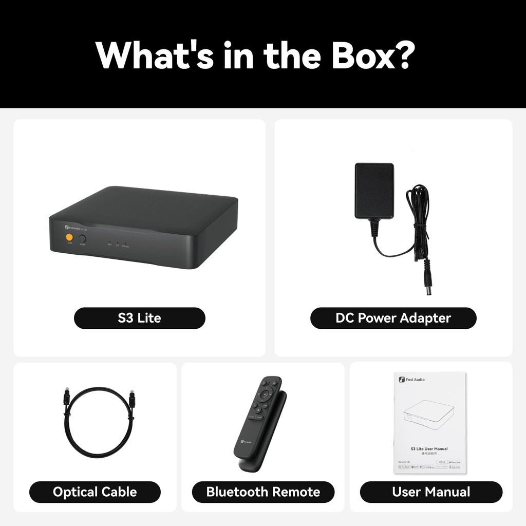 Fosi Audio S3 Lite HiFi Music Audio Streamer