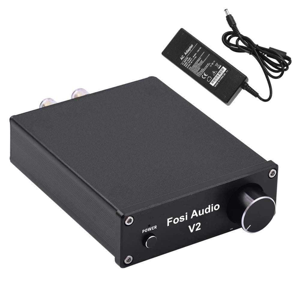 Fosi Audio V2 2 Channel Stereo Audio Amplifier Mini Hi-Fi Class D Integrated Digital 2.0CH Amp for Home Speakers 50W x 2