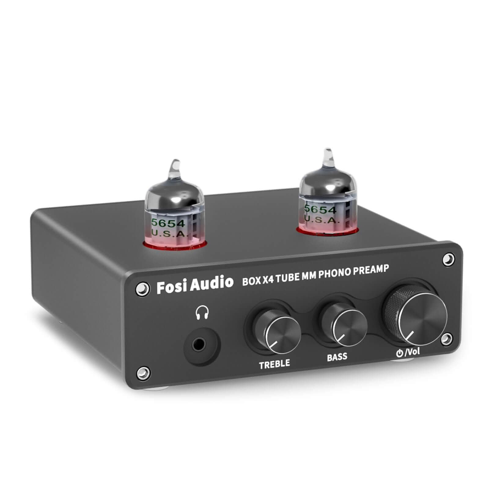 Fosi Audio Box X3 5654W Tubo Phono Pré-Amplificador de Mesa Giratória Fosi Audio Box X3 5654W Tubo Phono Pré-Amplificador de Mesa Giratória