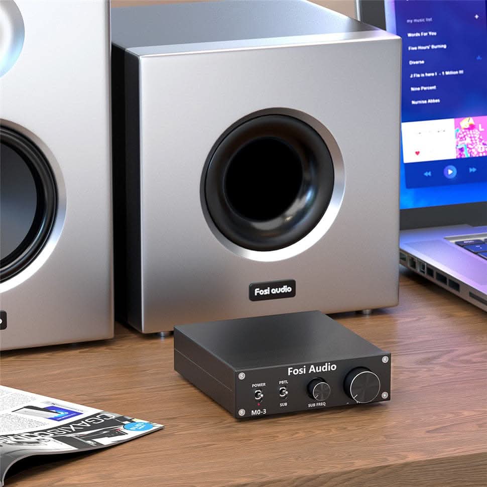 Fosi Audio M01-BT Subwoofer Versterker 300W - Bluetooth 5.0, TDA7498E, Mono & Stereo