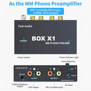 Box X3 Bluetooth Phono Preamp Mini Stereo Audio Tube Amp – Fosi Audio