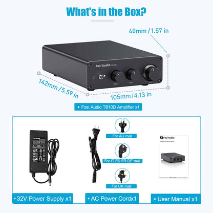 Fosi Audio TB10D Stereo Audio Amplifier